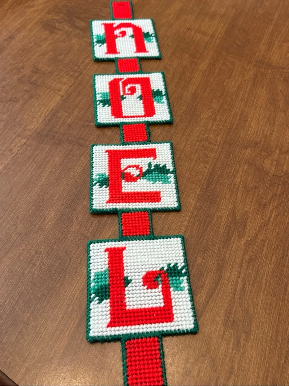 Red, White & Green 'NOEL' Holiday Garland Banner